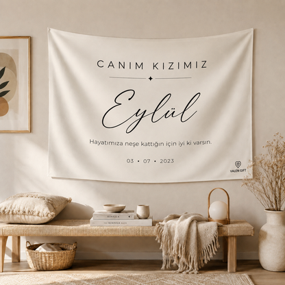 Kişiye Özel Doğum Günü Örtüsü | VALEN GIFT