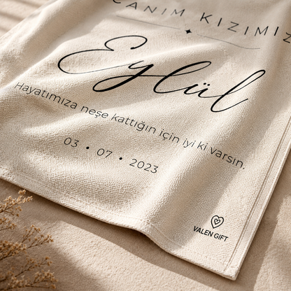 Kişiye Özel Doğum Günü Örtüsü | VALEN GIFT